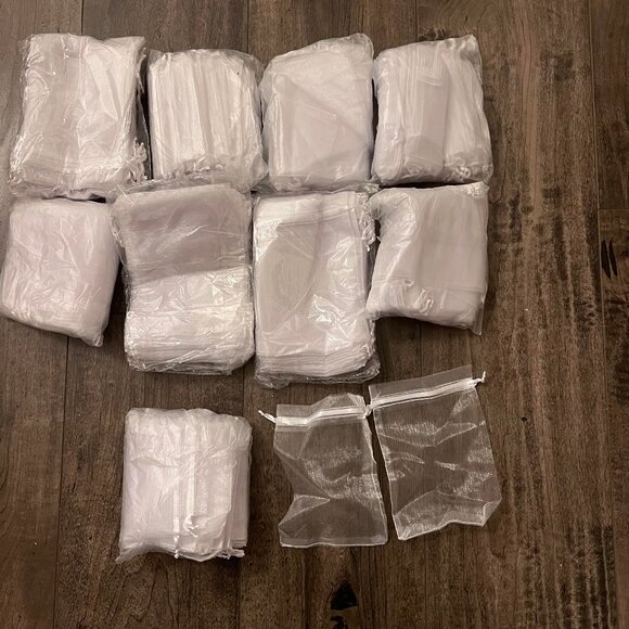 Organza Bags, Hemp Rope, Thank You Cards for Wedding Bridal Shower Gift - Picture 2 of 7